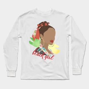 Black girl Long Sleeve T-Shirt